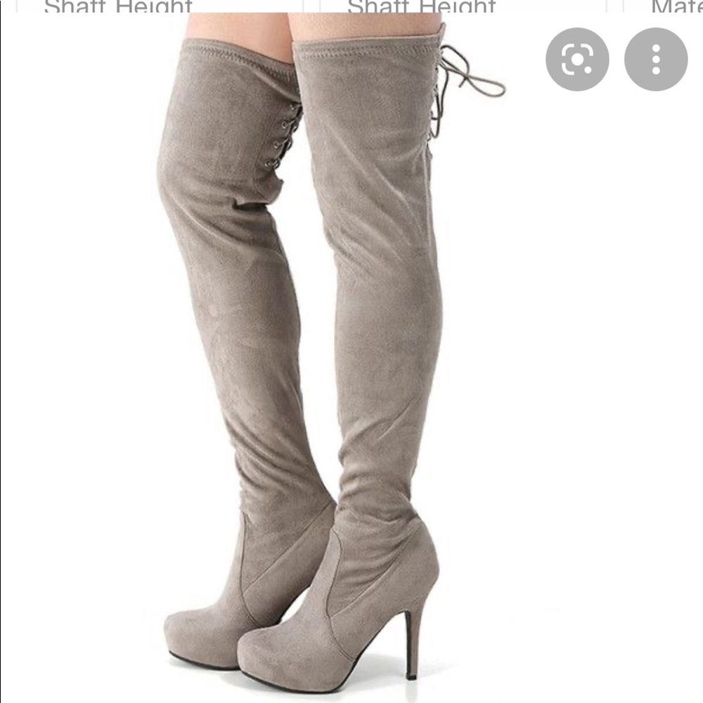Thigh High Suede Boots - worn twice